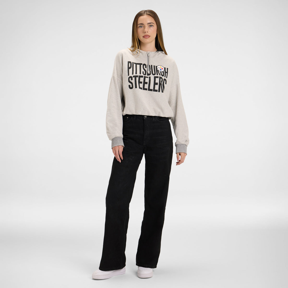 Brooklyn Nets Sport Night Heather Gray Women's Hoodie