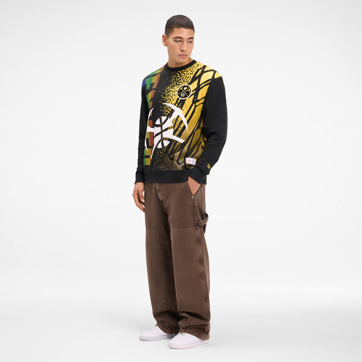 Los Angeles Lakers 2025 City Edition Black Crewneck