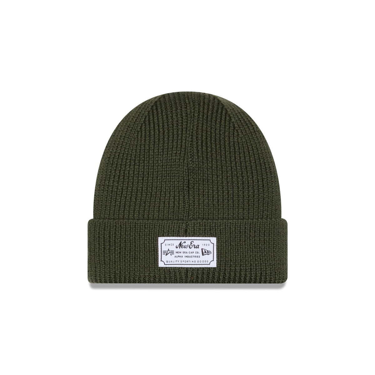 Alpha Industries x New York Mets Olive Green Cuff Knit Hat