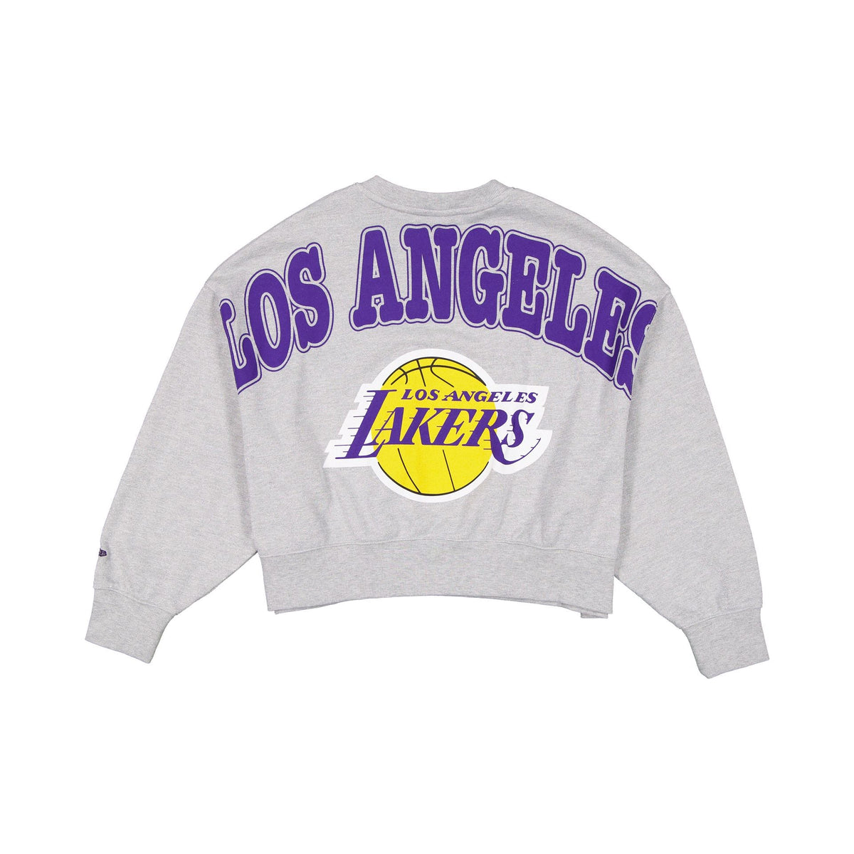 Los Angeles Lakers Glam Game Women's Oversized Glittery Crewneck