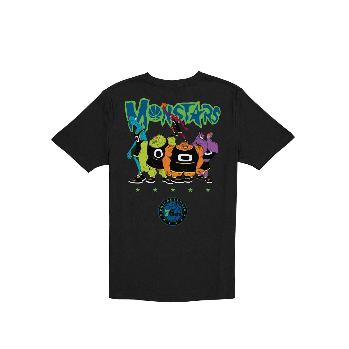 Space Jam x Philadelphia 76ers Monstars Black T-Shirt