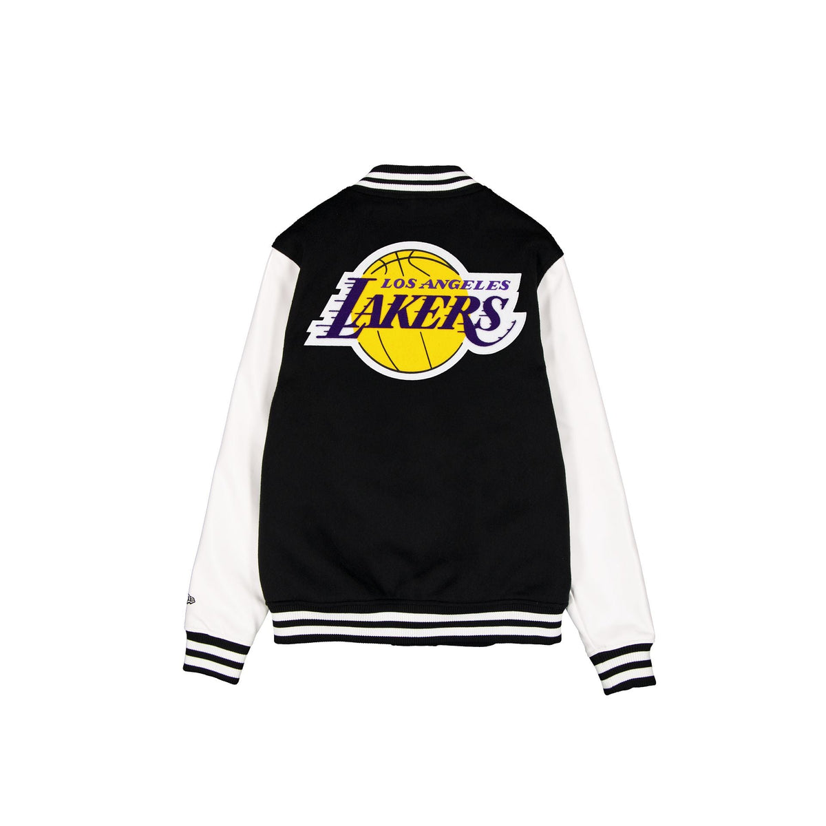 Los Angeles Lakers Black & White Varsity Jacket