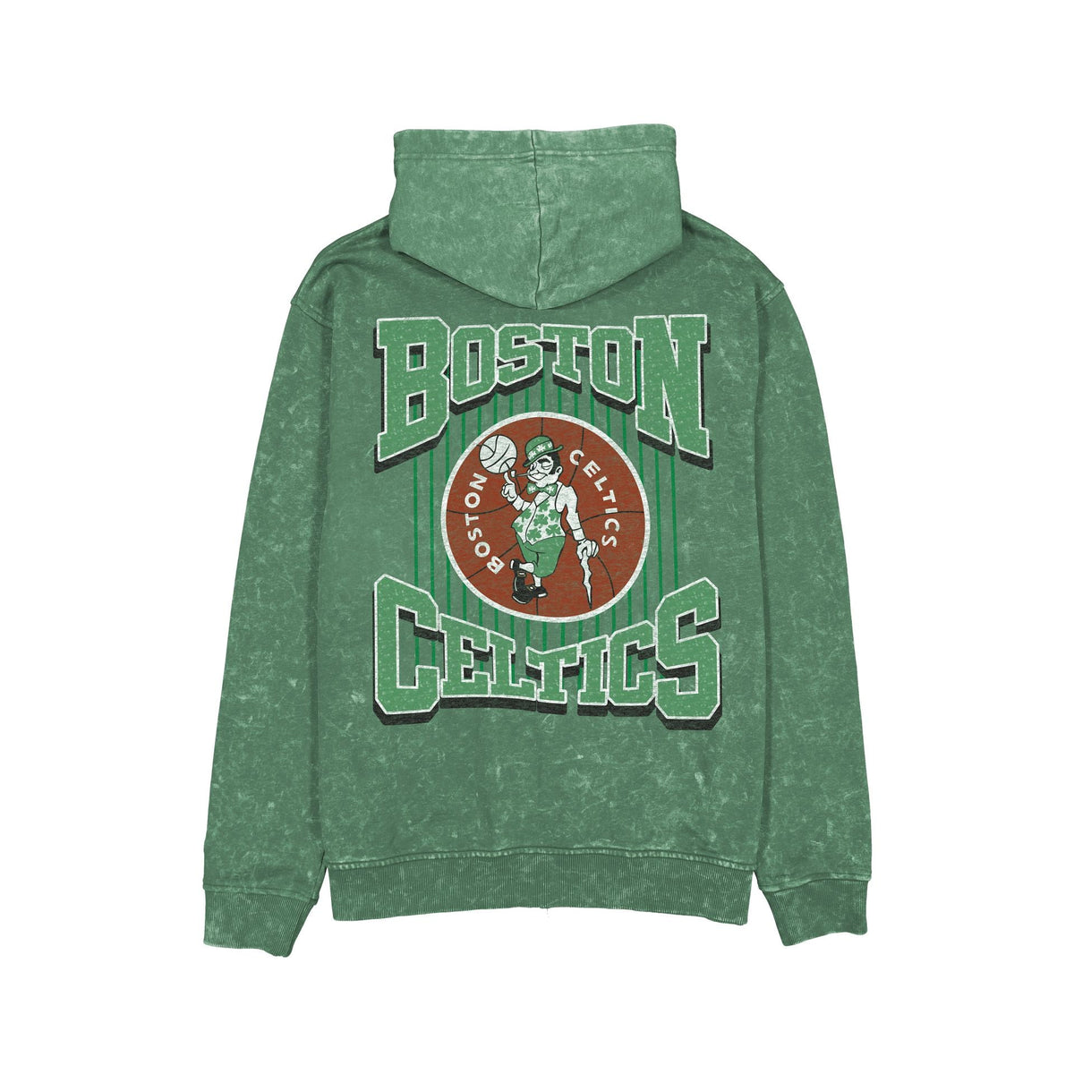 Boston Celtics Washed Graphic Full-Zip Hoodie