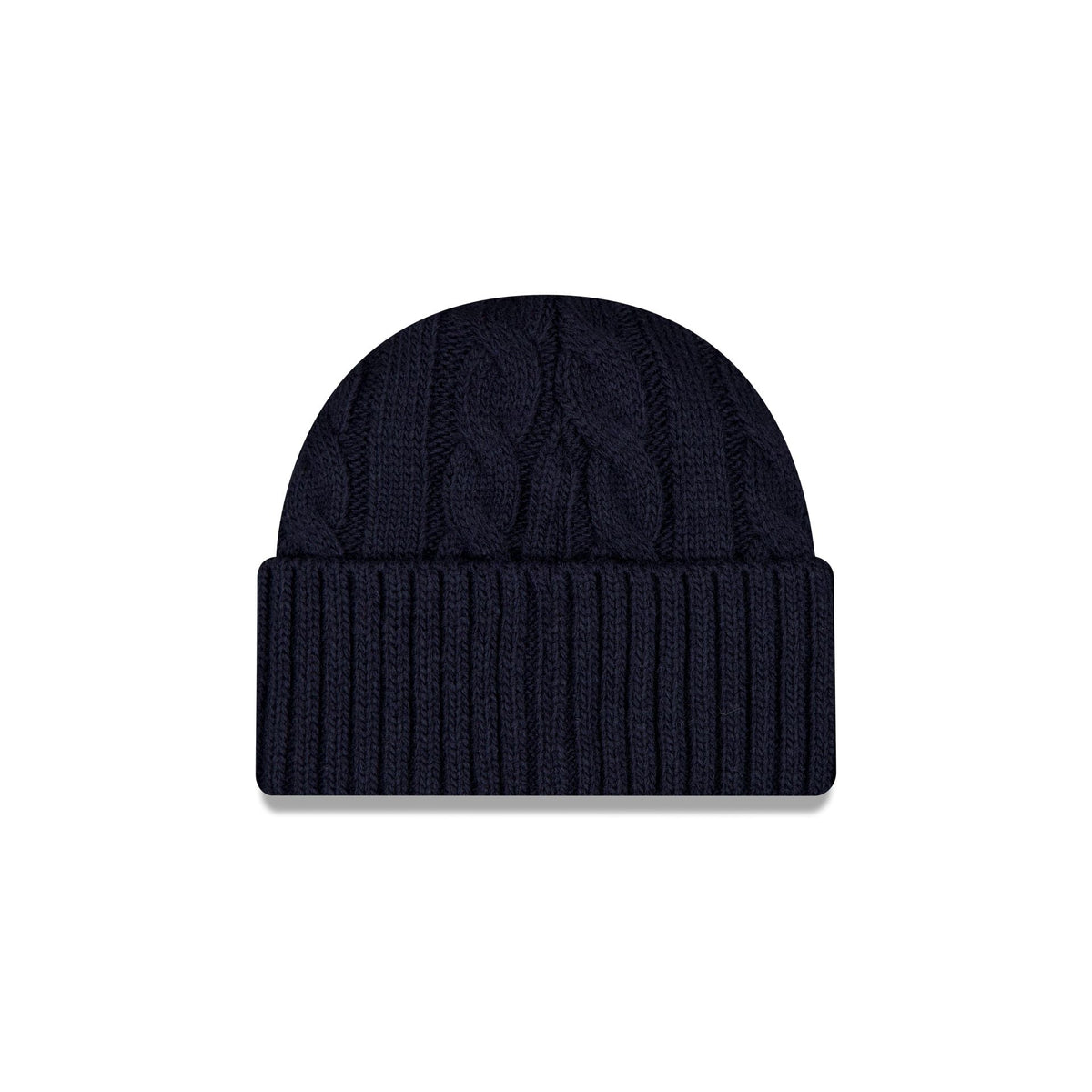 New York Yankees Short Cuff Cable Knit Navy Beanie Hat