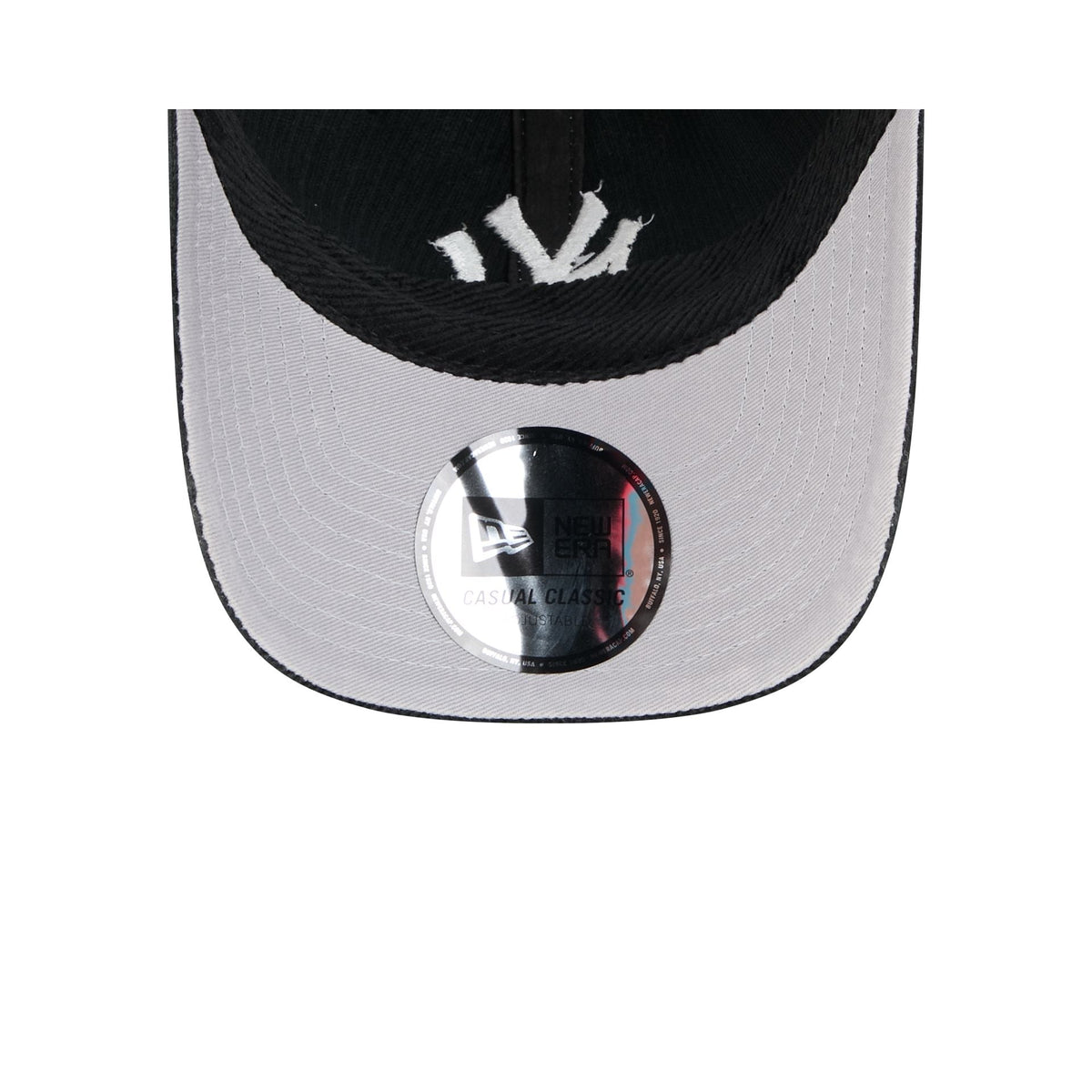 New York Yankees Washed Black Corduroy Casual Classic Adjustable Hat