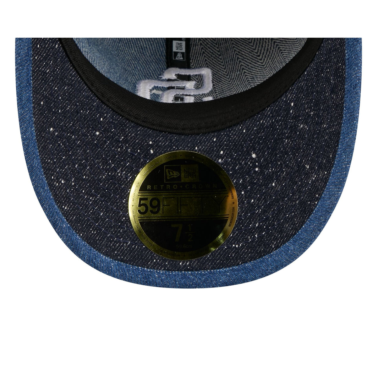 San Diego Padres Multi-Panel Denim Retro Crown 59FIFTY Fitted Hat