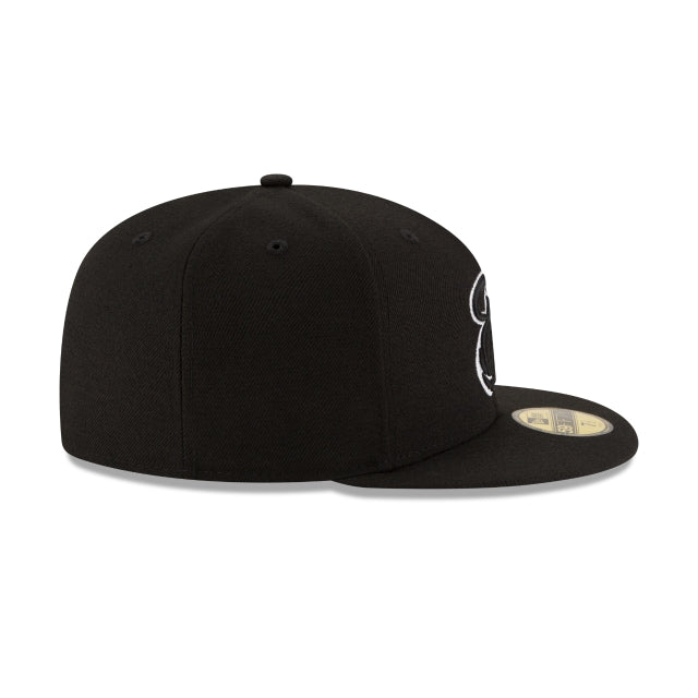 Miami Heat Black & White 59FIFTY Fitted Hat