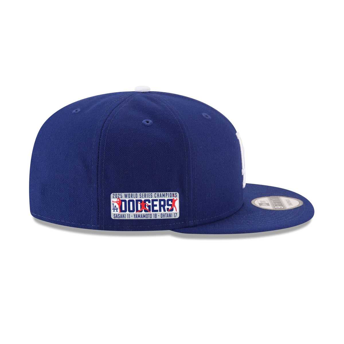 Los Angeles Dodgers 2025 World Series Champions Players Patch 9FIFTY Snapback Hat