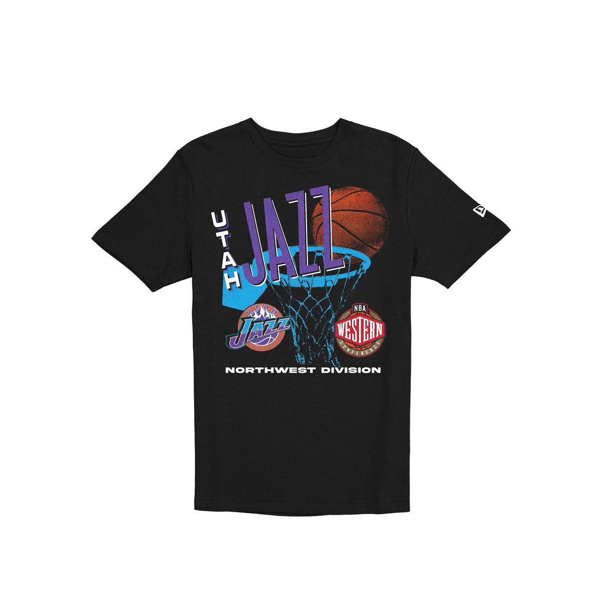 Utah Jazz Hardwood Classics 90s T-Shirt