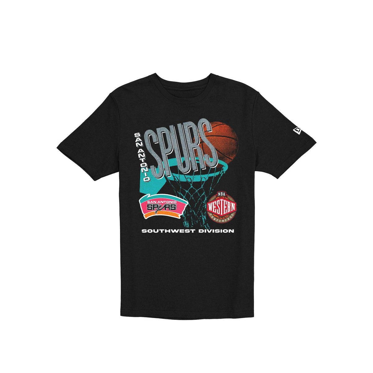San Antonio Spurs Hardwood Classics 90s T-Shirt