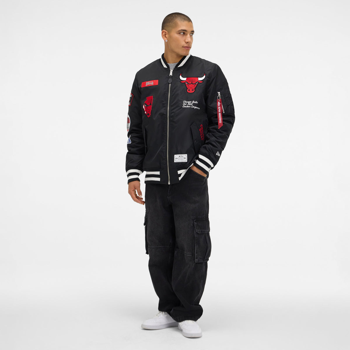 Alpha Industries x Los Angeles Lakers Purple MA-1 Bomber Jacket