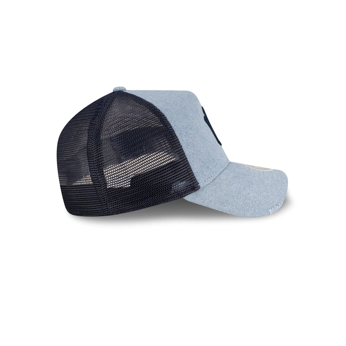 New York Yankees Denim Blue Women's 9FORTY A-Frame Trucker Hat