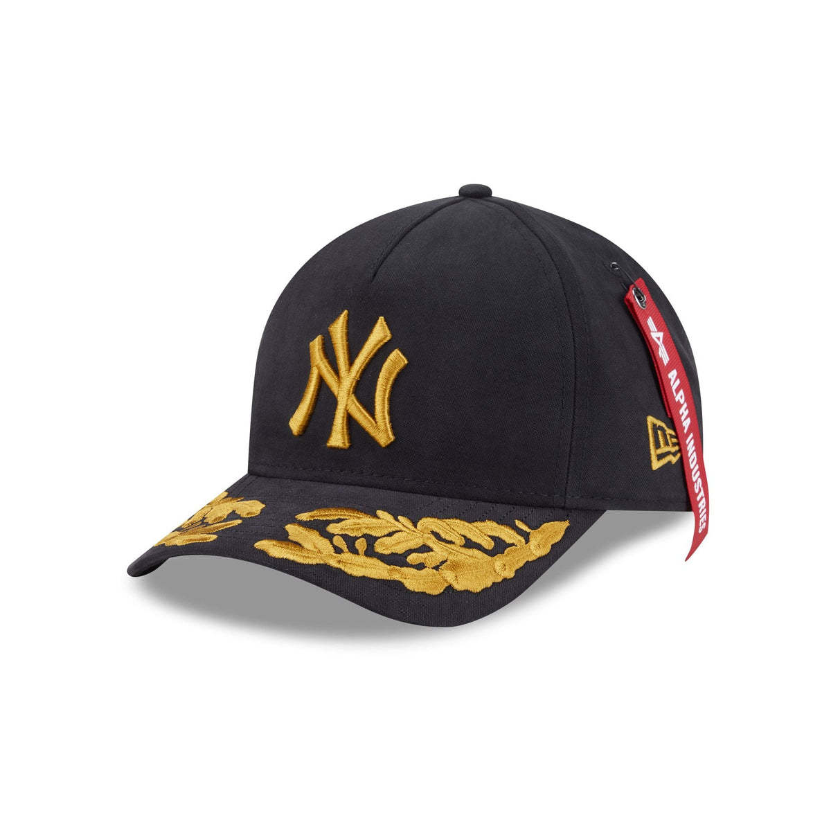 Alpha Industries x New York Yankees Black 9FORTY M-Crown A-Frame Snapback Hat