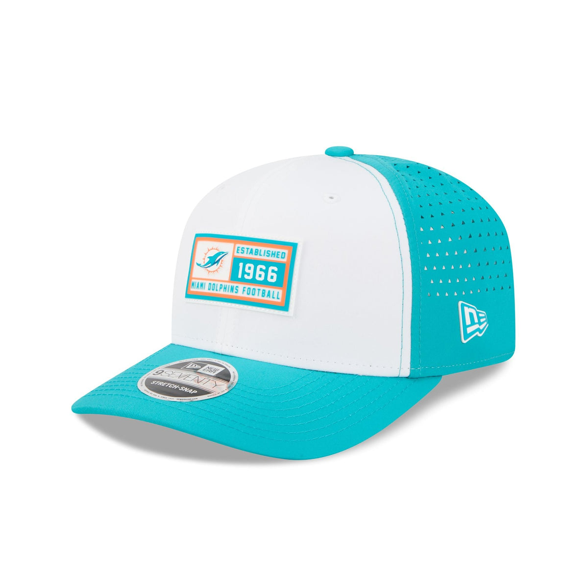 Miami Dolphins Est. Patch 9SEVENTY Stretch-Snap Hat