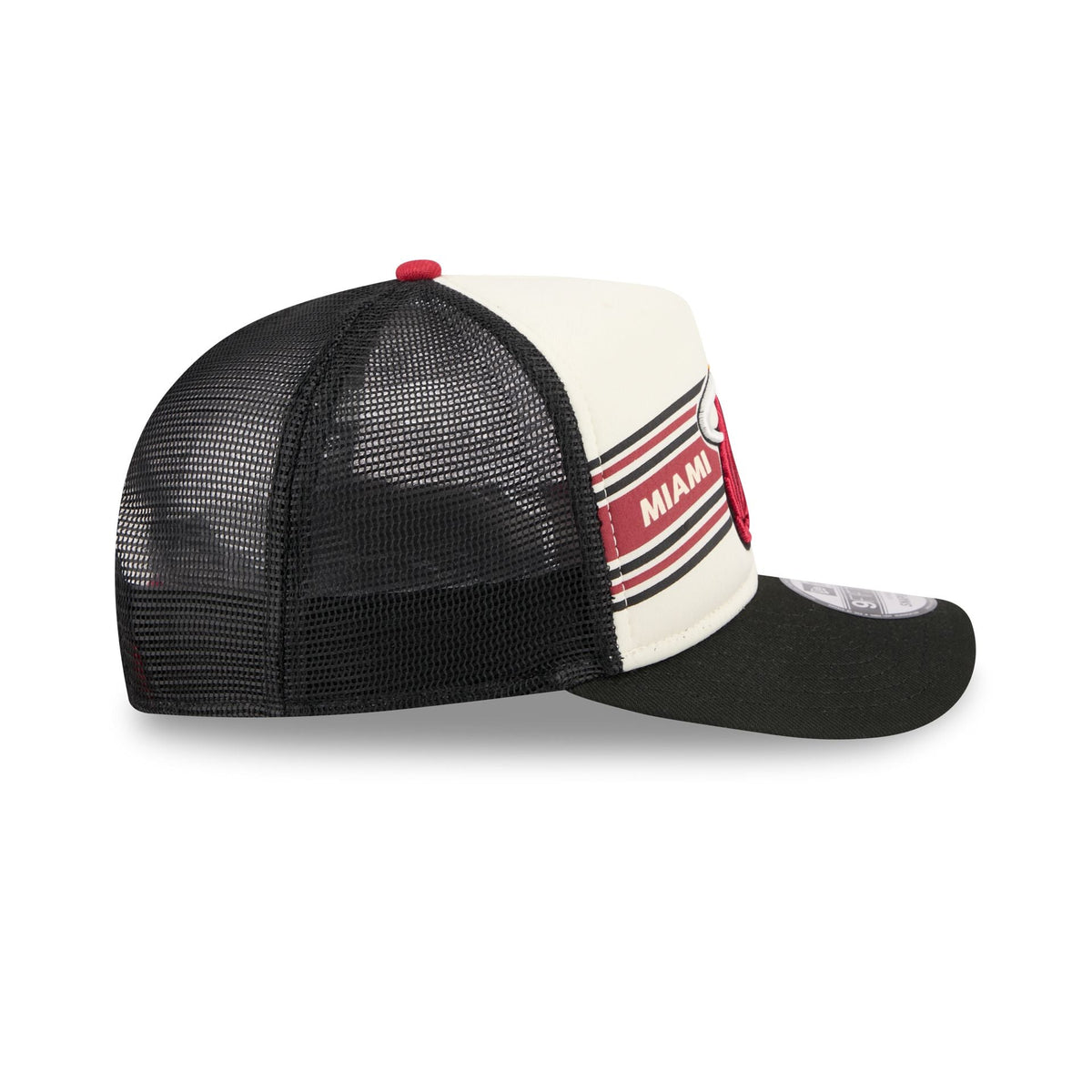 Miami Heat Banner 9FIFTY A-Frame Trucker Hat
