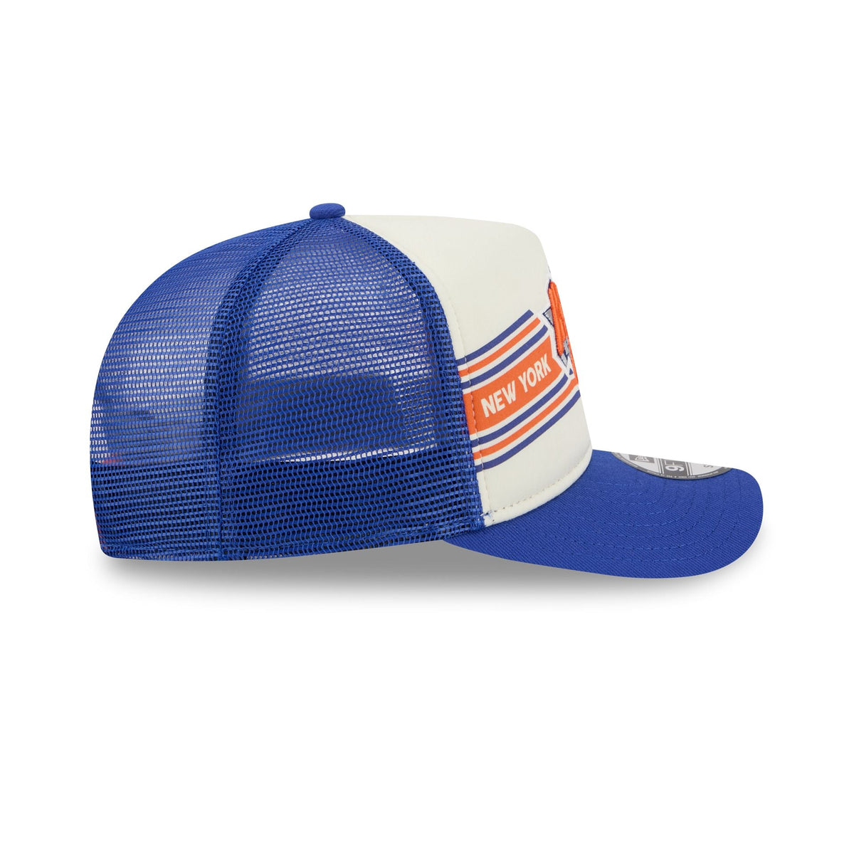 New York Knicks Banner 9FIFTY A-Frame Trucker Hat