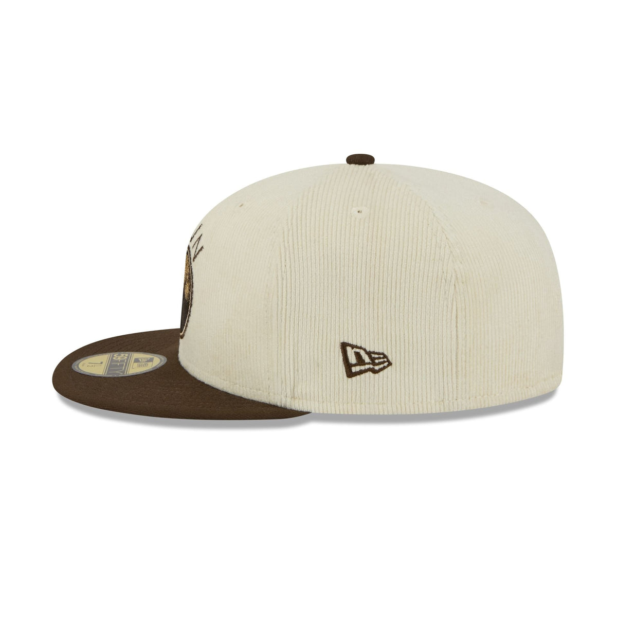 Golden State Warriors 2025 City Edition Chrome White Corduroy 59FIFTY Fitted Hat