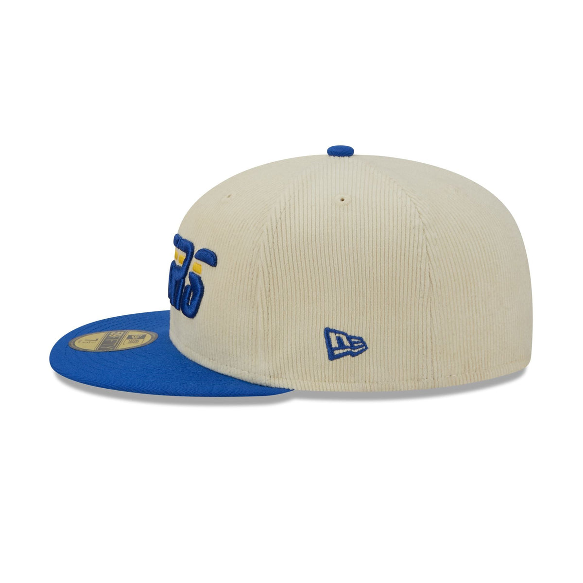 Indiana Pacers 2025 City Edition Chrome White Corduroy 59FIFTY Fitted Hat