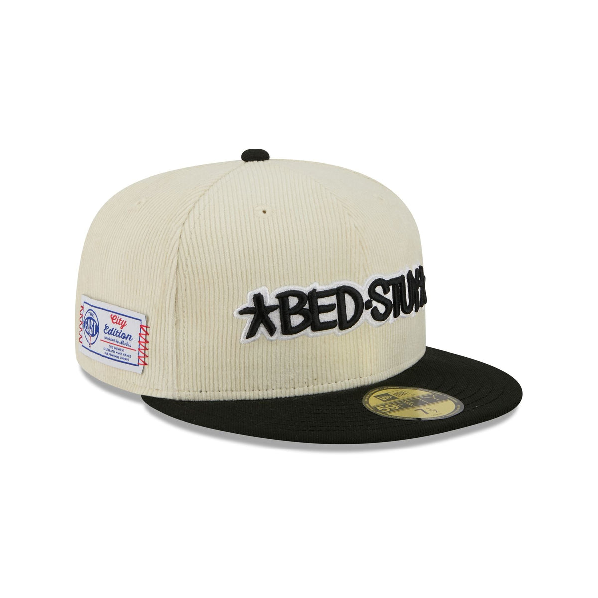 Brooklyn Nets 2025 City Edition Chrome White Corduroy 59FIFTY Fitted Hat