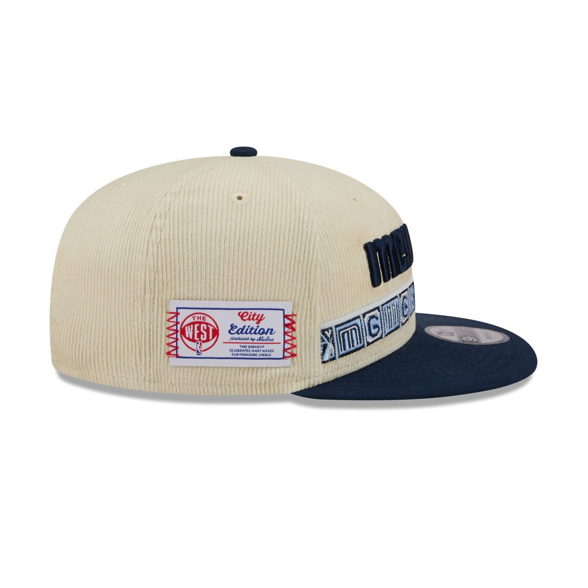 Memphis Grizzlies 2025 City Edition Chrome White Corduroy 9FIFTY Snapback Hat