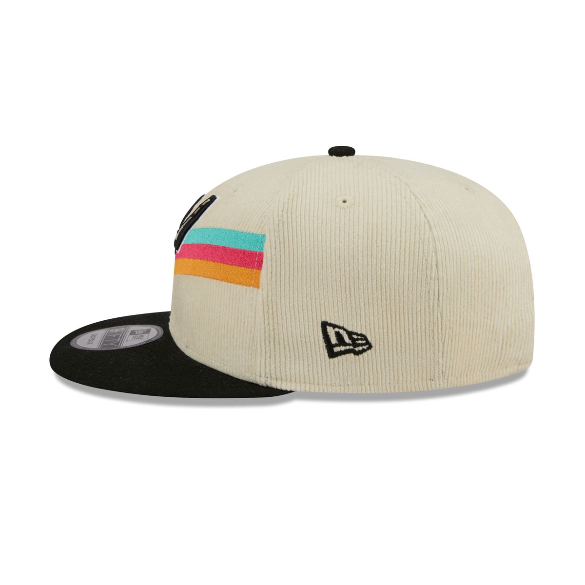 San Antonio Spurs 2025 City Edition Chrome White Corduroy 9FIFTY Snapback Hat