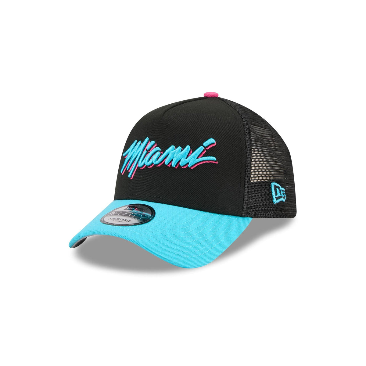 Miami Heat 2025 City Edition 9FORTY A-Frame Trucker Hat