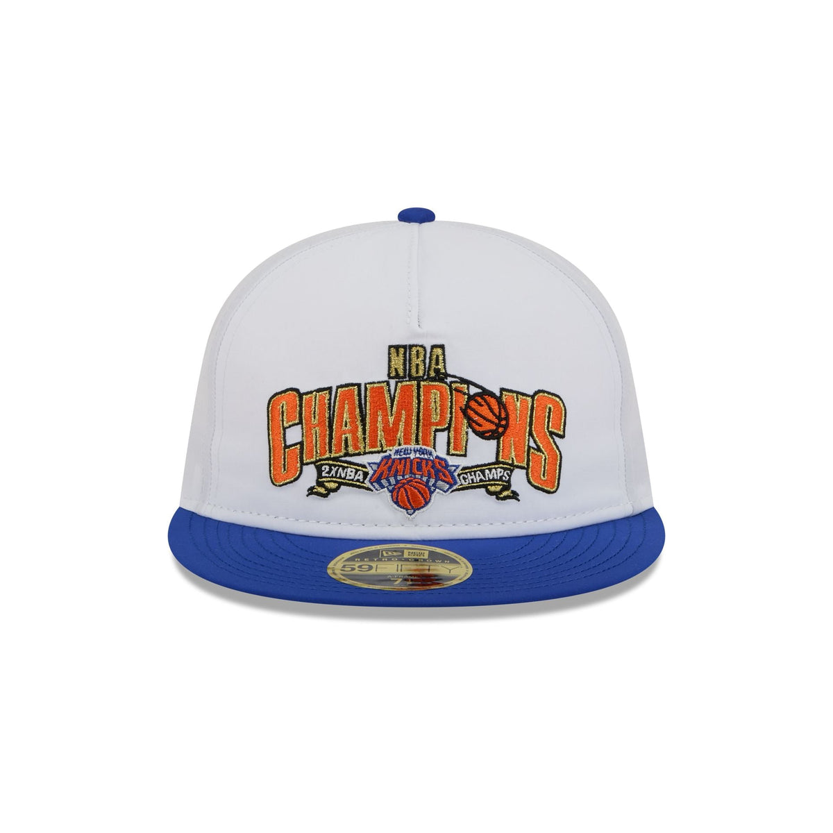 New York Knicks Champions White Retro Crown 59FIFTY Fitted Hat
