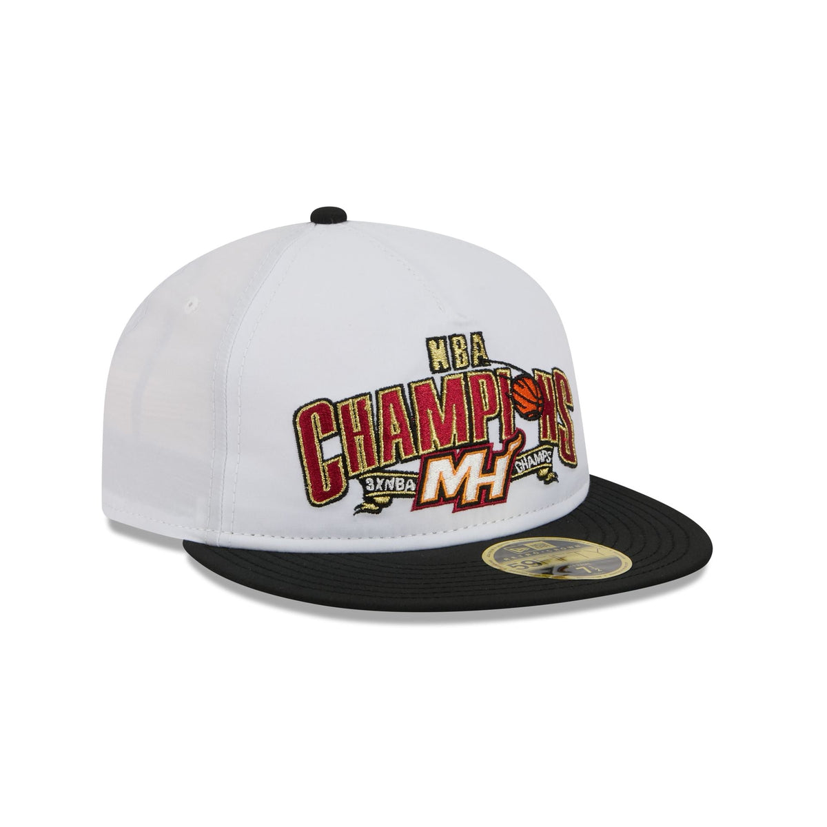 Miami Heat Champions White Retro Crown 59FIFTY Fitted Hat
