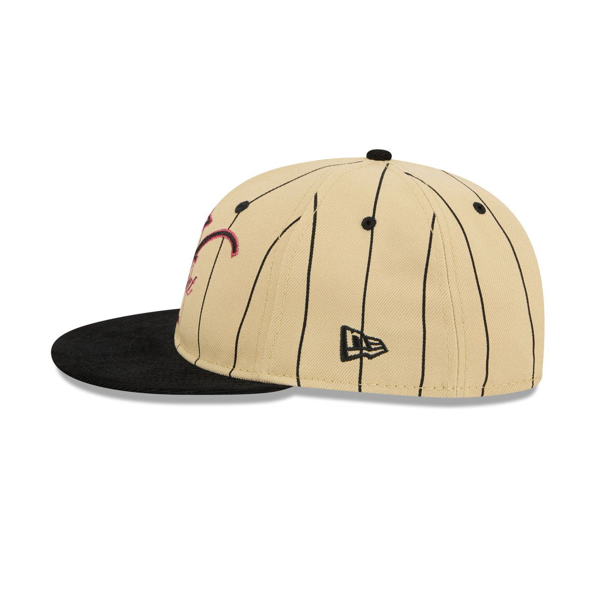 Miami Heat Pinstripe Script Retro Crown 9FIFTY Adjustable Hat