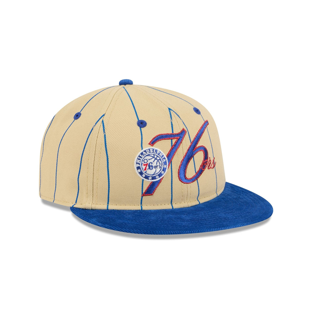 Philadelphia 76ers Pinstripe Script Retro Crown 9FIFTY Adjustable Hat
