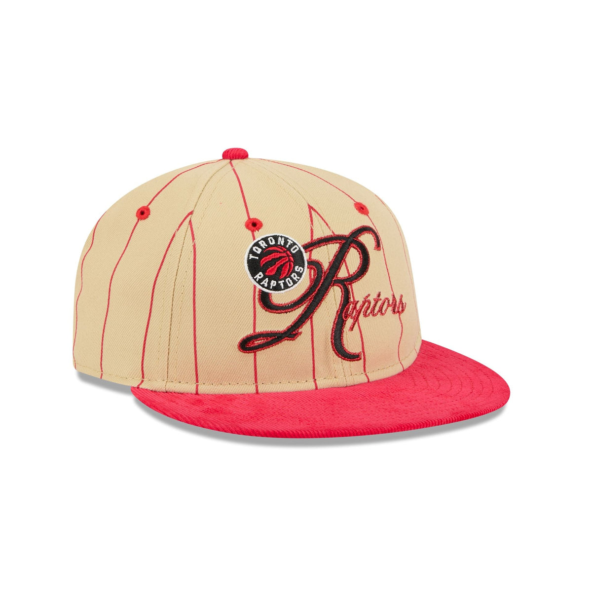 Toronto Raptors Pinstripe Script Retro Crown 9FIFTY Adjustable Hat