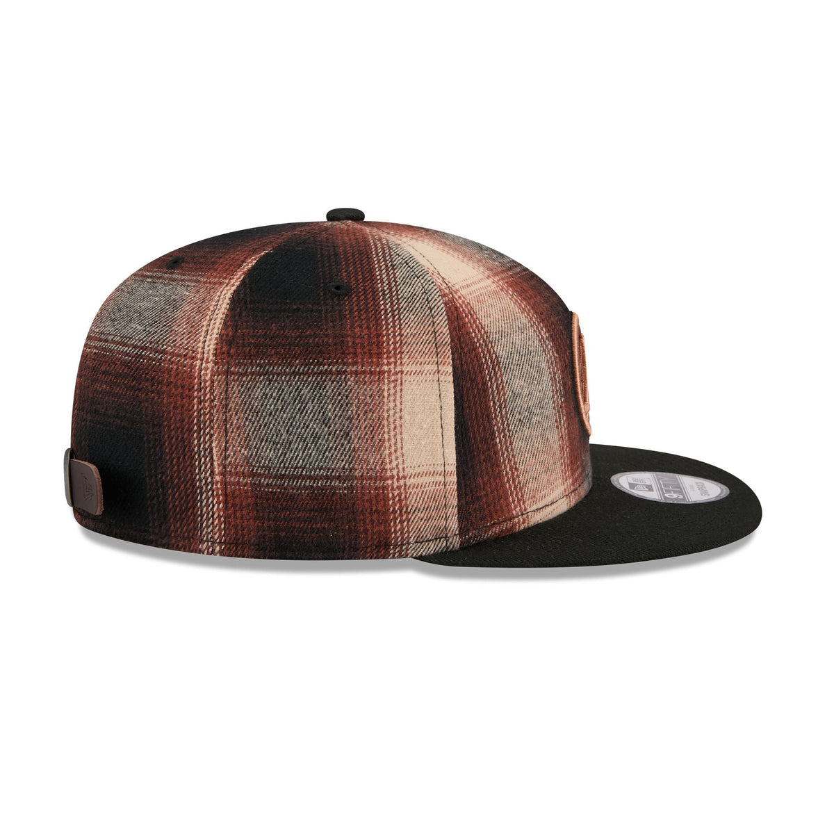 Golden State Warriors Grunge Plaid 9FIFTY A-Frame Adjustable Hat