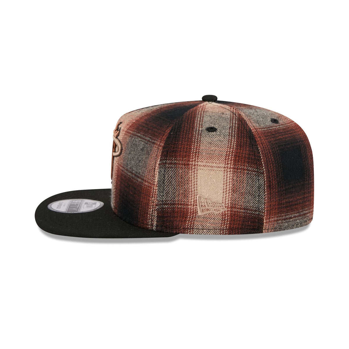 Miami Heat Grunge Plaid 9FIFTY A-Frame Adjustable Hat