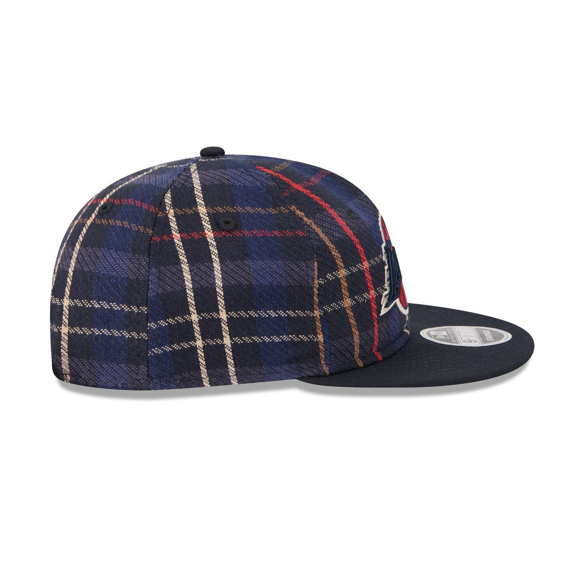 Los Angeles Lakers Grunge Plaid Retro Crown 9FIFTY Adjustable Hat