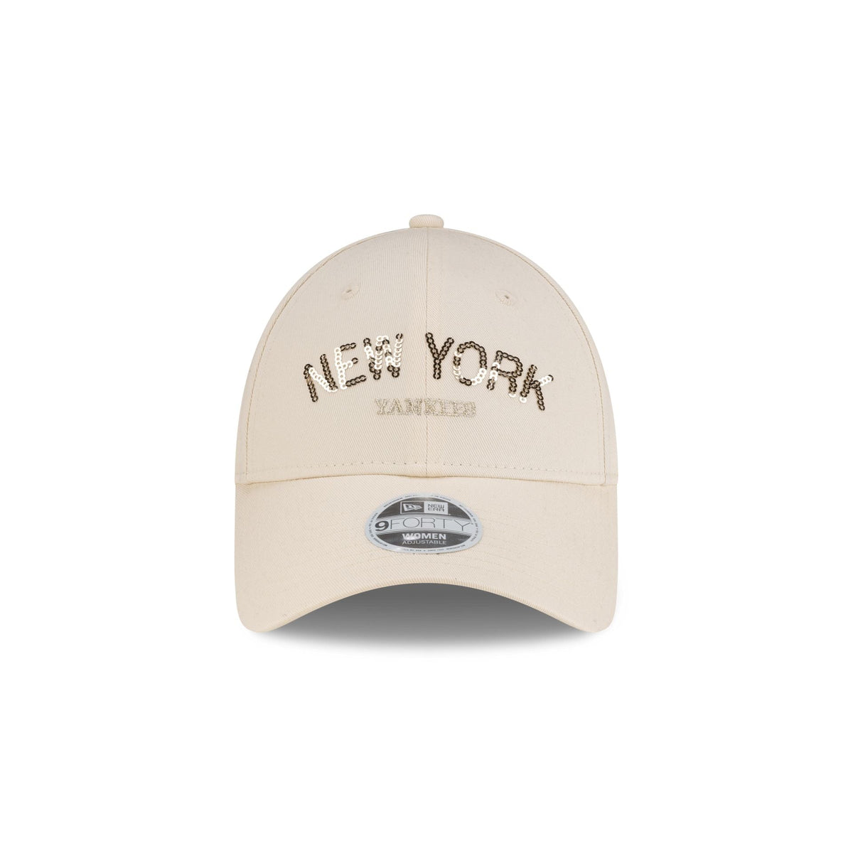 New York Yankees Sequin Wordmark Women's 9FORTY Adjustable Hat