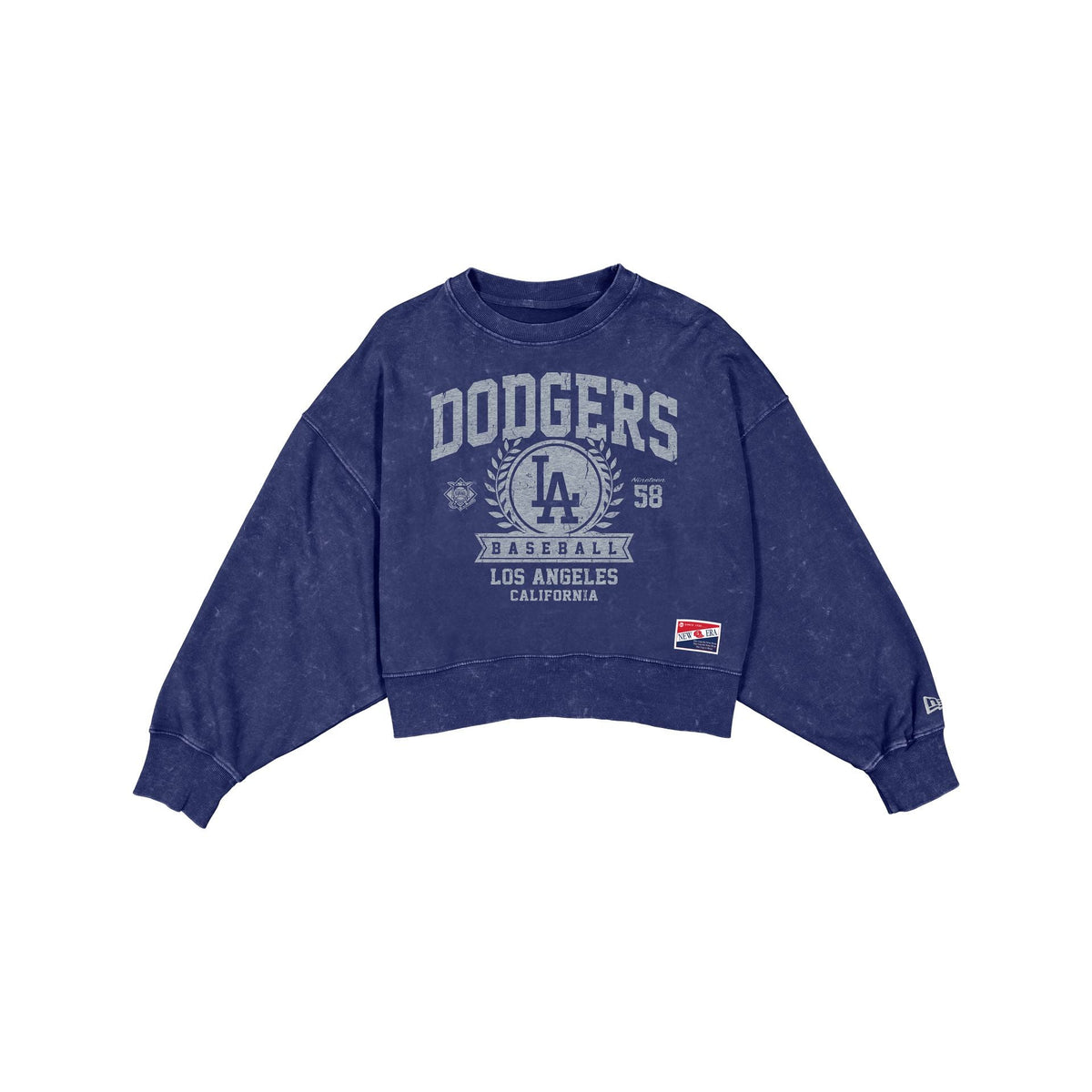 Los Angeles Dodgers Throwback Women's Boxy Crewneck