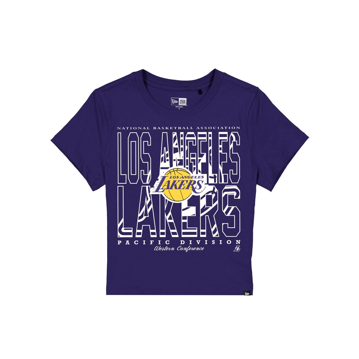 Los Angeles Lakers Leisure Women's Shrunken Cropped T-Shirt