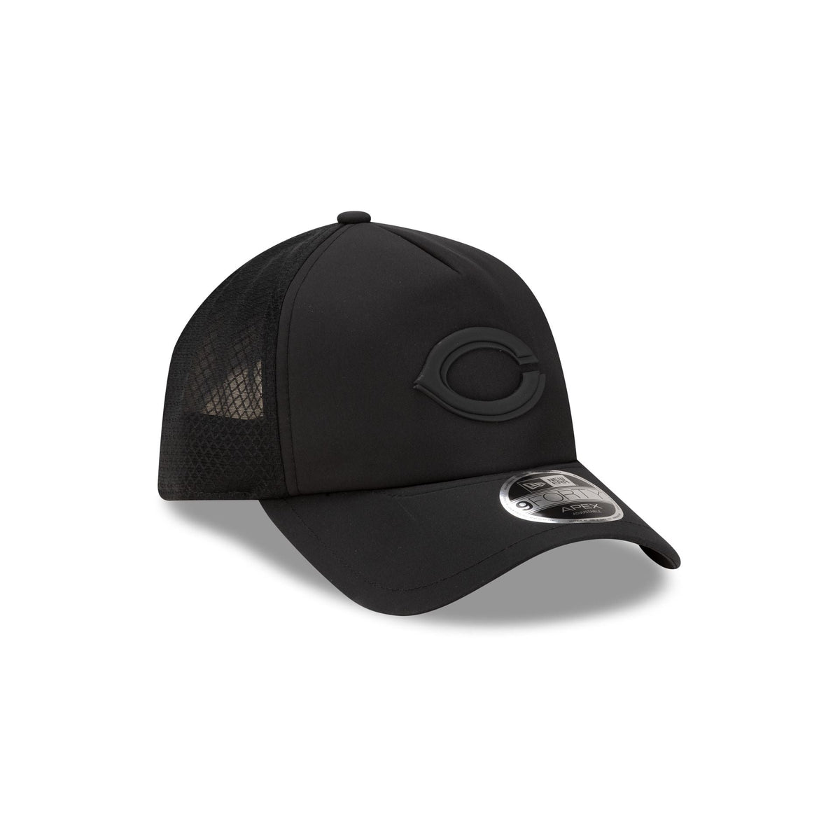 Cincinnati Reds 2026 Batting Practice Black 9FORTY APEX Trucker Hat