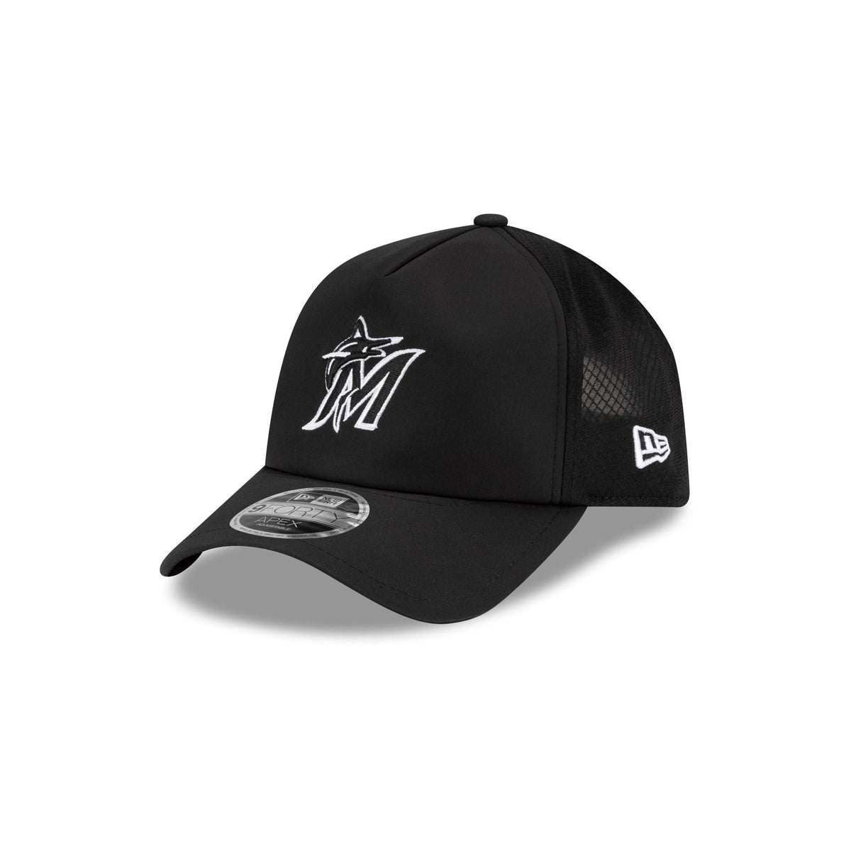 Miami Marlins 2026 Batting Practice 9FORTY APEX Trucker Hat