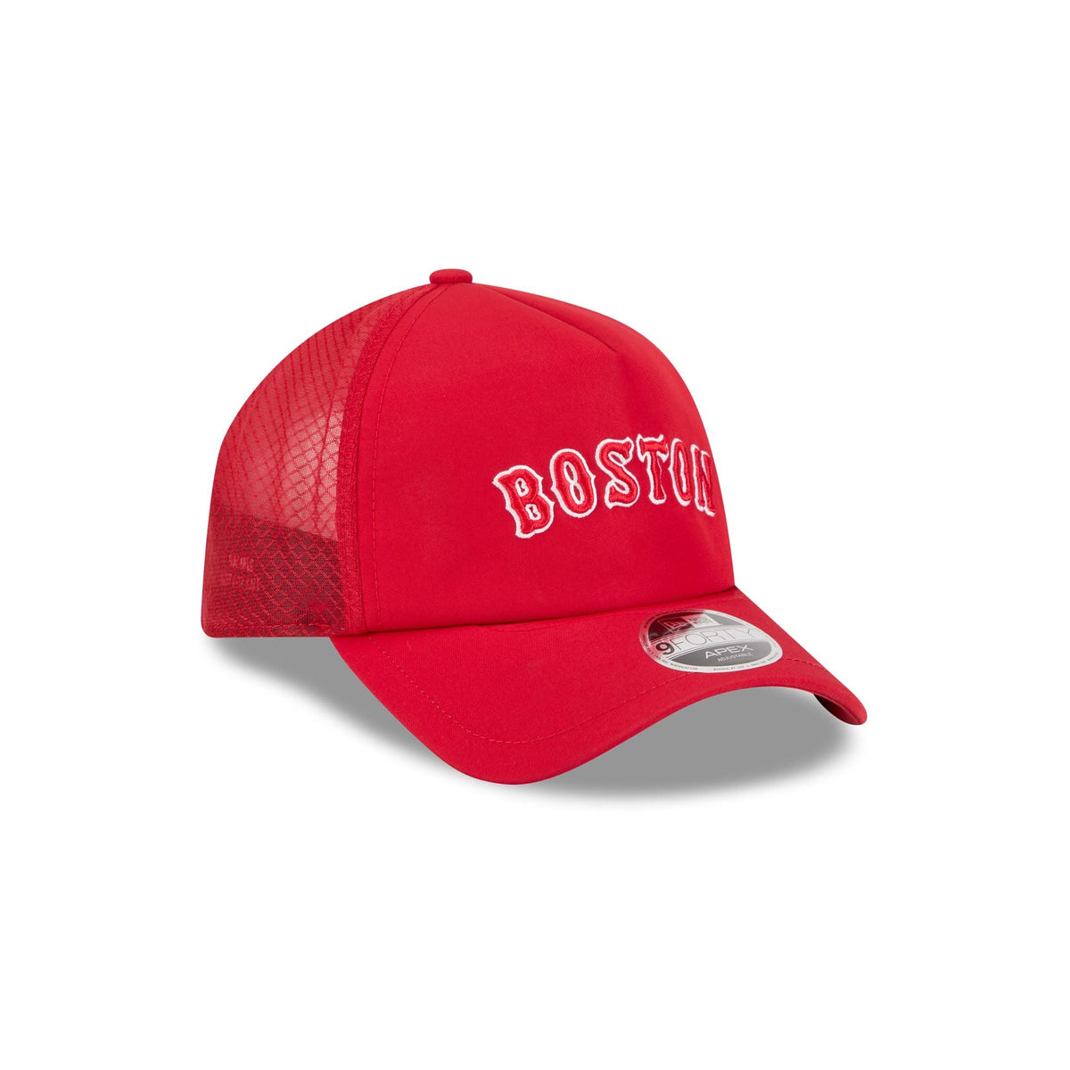 Boston Red Sox 2026 Batting Practice Alt Wordmark 9FORTY APEX Trucker Hat