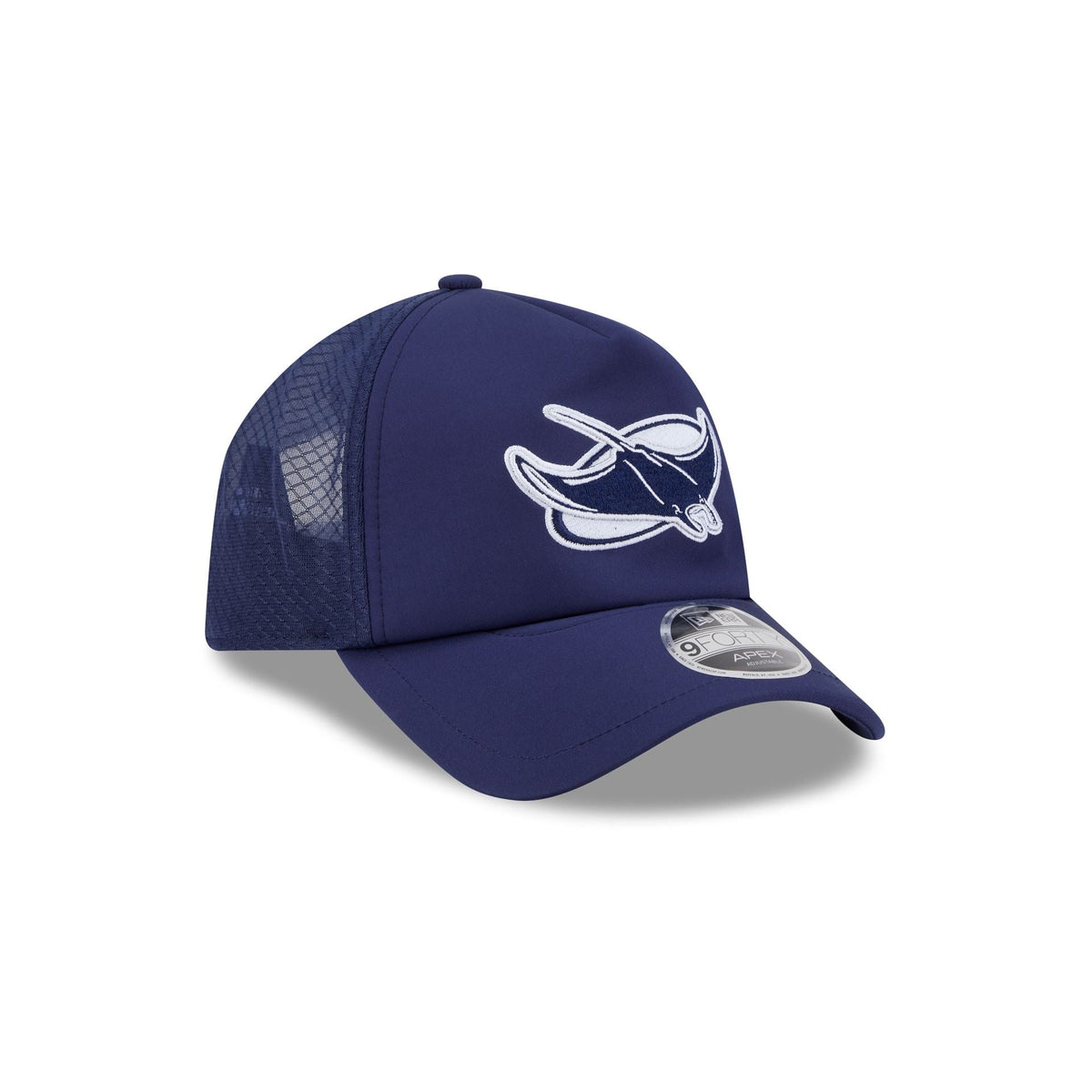 Tampa Bay Rays 2026 Batting Practice Alt Ray 9FORTY APEX Trucker Hat