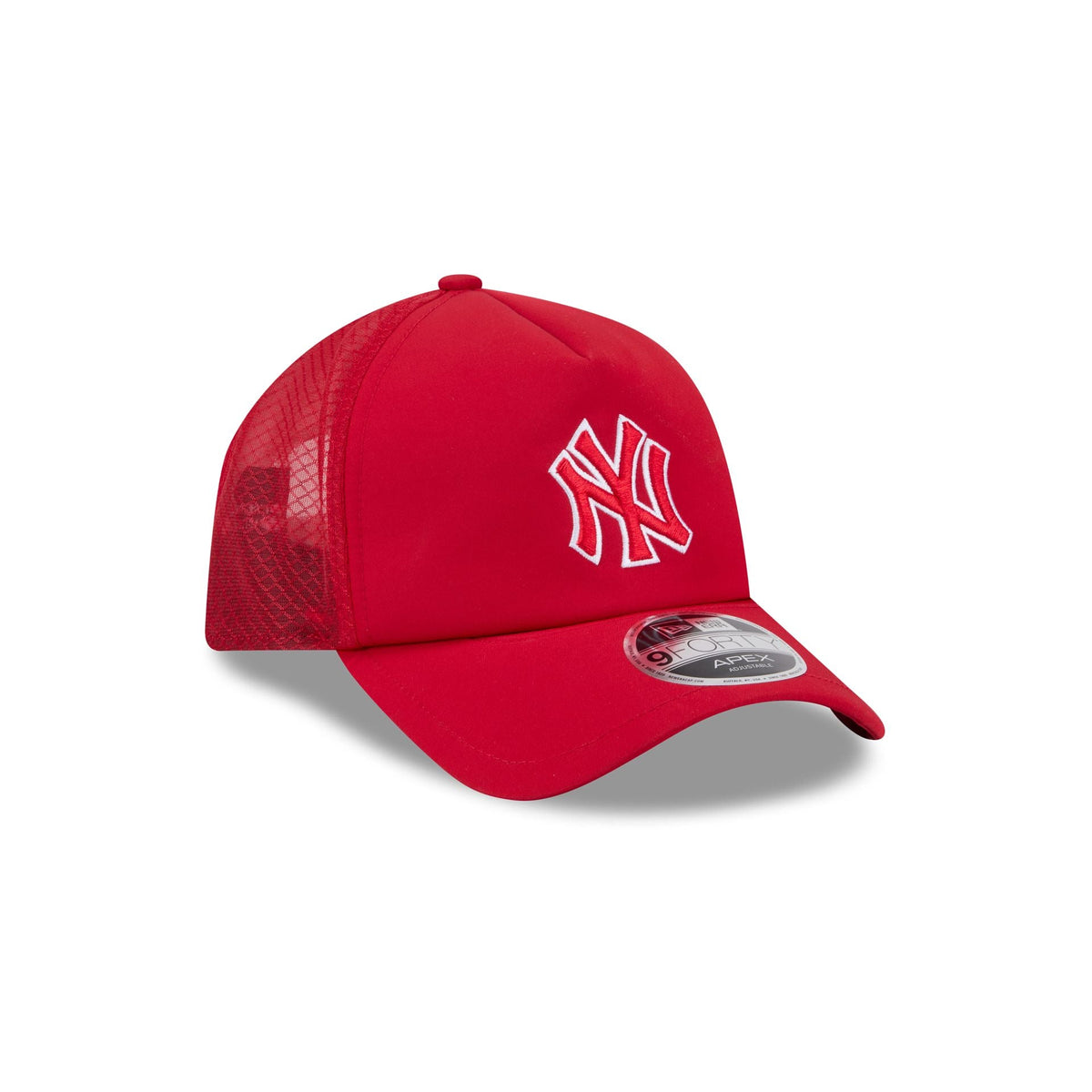 New York Yankees 2026 Batting Practice Alt Red 9FORTY APEX Trucker Hat