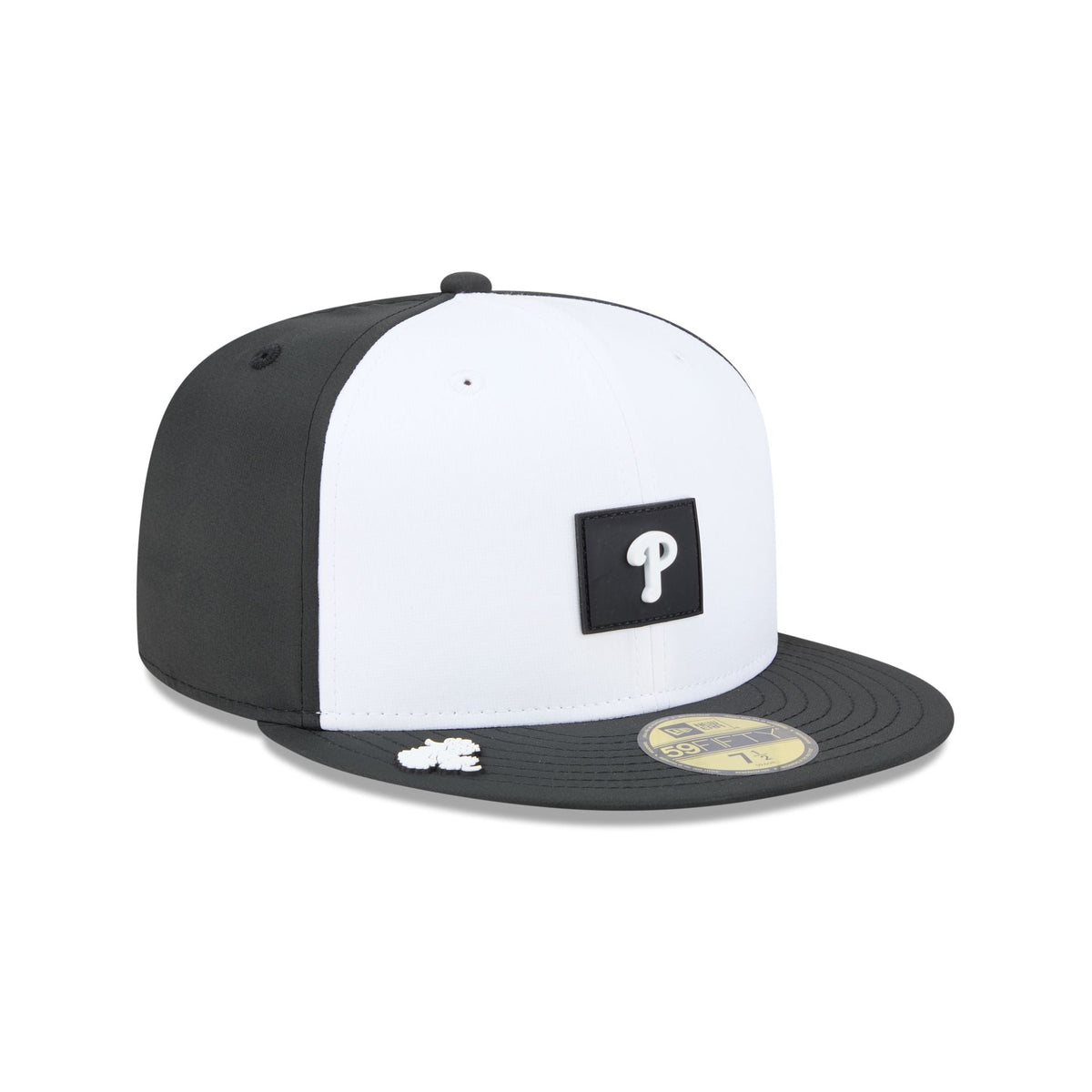 Philadelphia Phillies 2026 Clubhouse Black & White 59FIFTY Fitted Hat