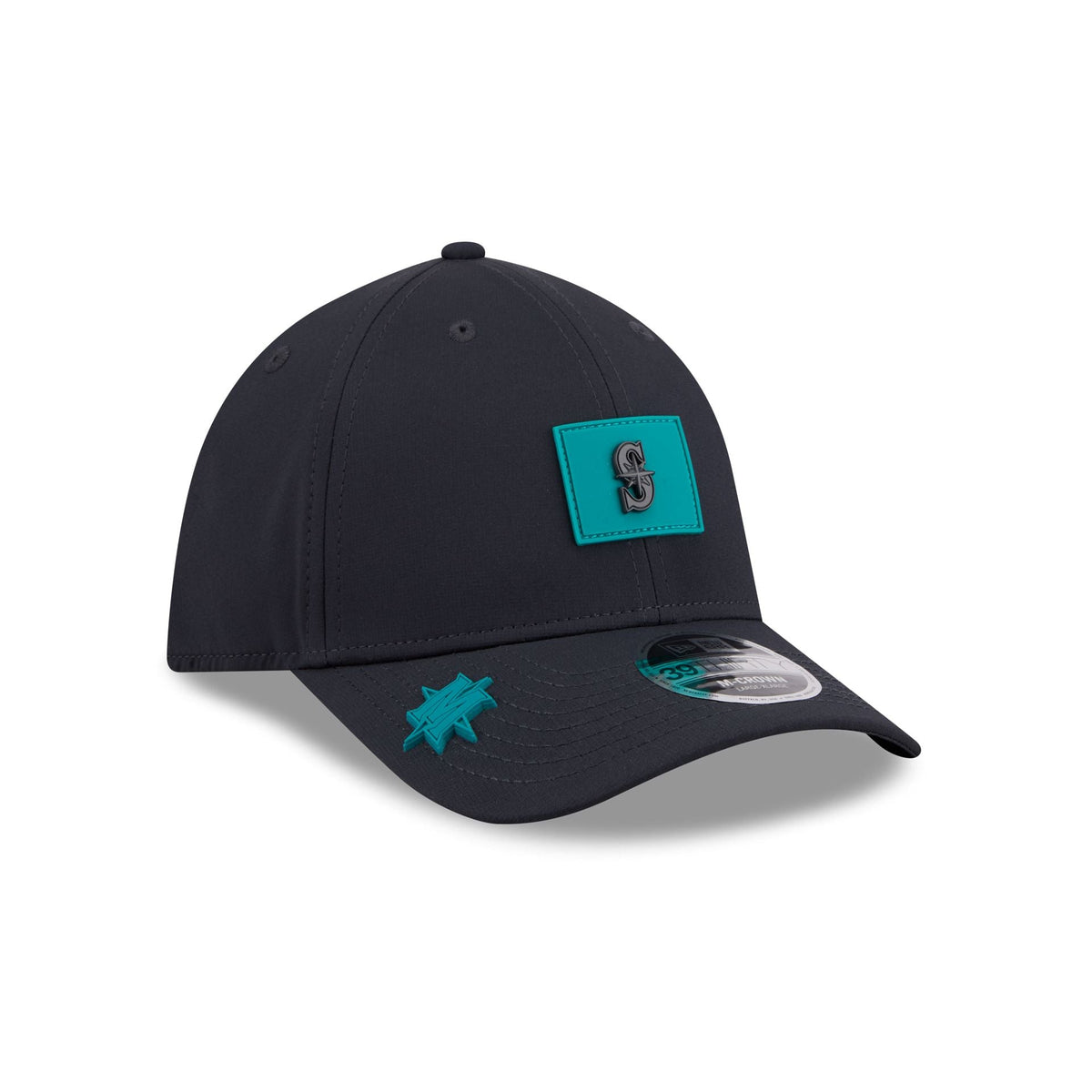Seattle Mariners 2026 Clubhouse 39THIRTY M-Crown Stretch Fit Hat