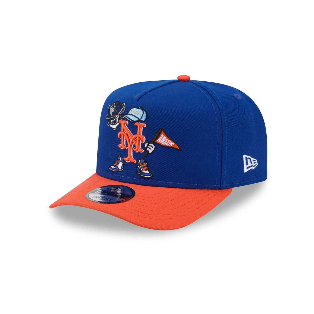 New York Mets Cartoon 9FIFTY A-Frame Snapback Hat