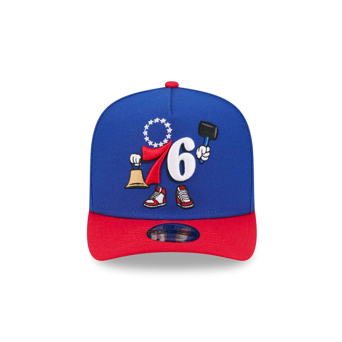 Philadelphia 76ers Cartoon 9FIFTY A-Frame Snapback Hat