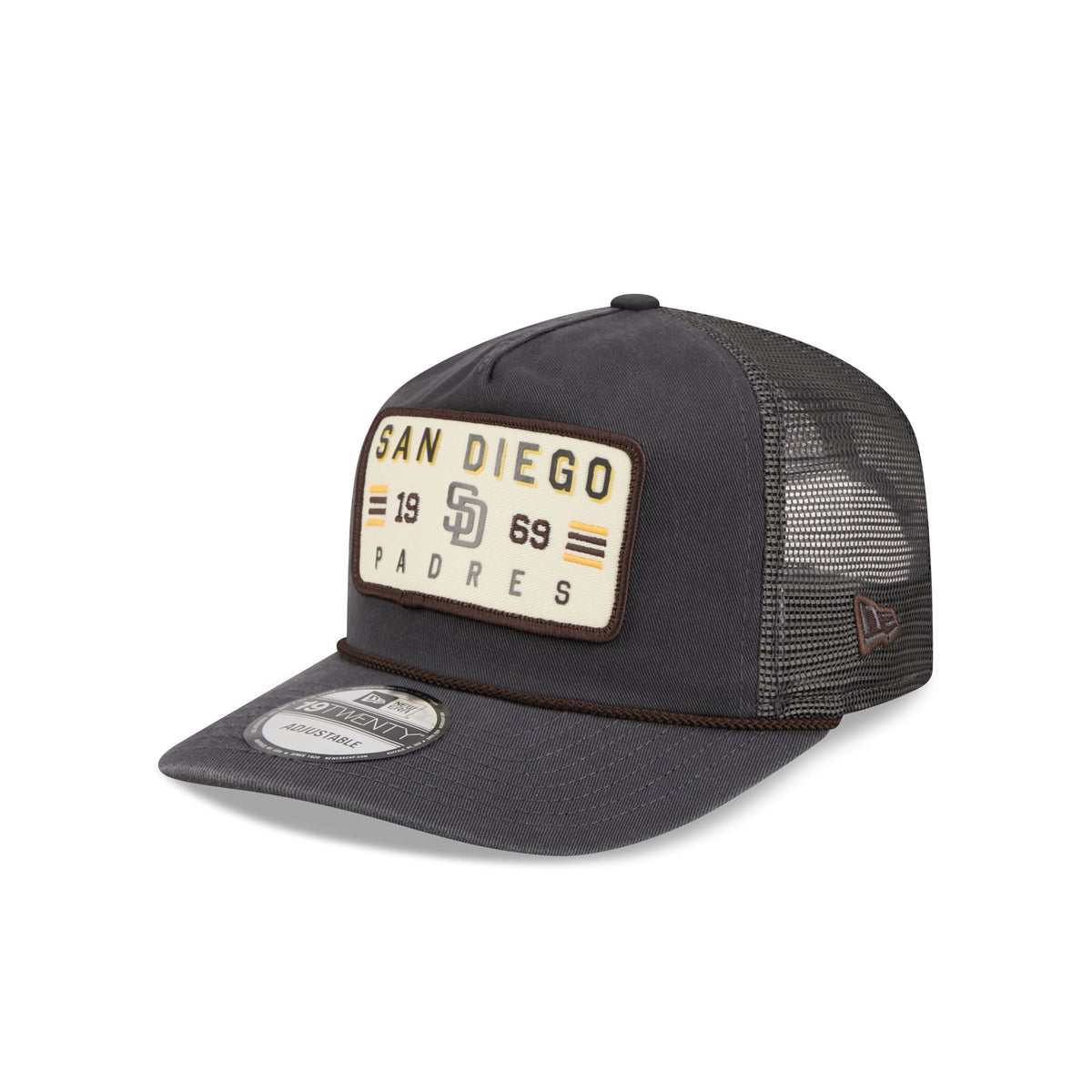 San Diego Padres Washed Graphite 19TWENTY Trucker Hat