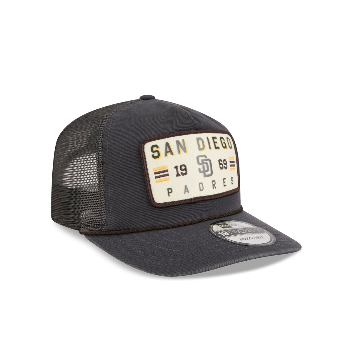 San Diego Padres Washed Graphite 19TWENTY Trucker Hat