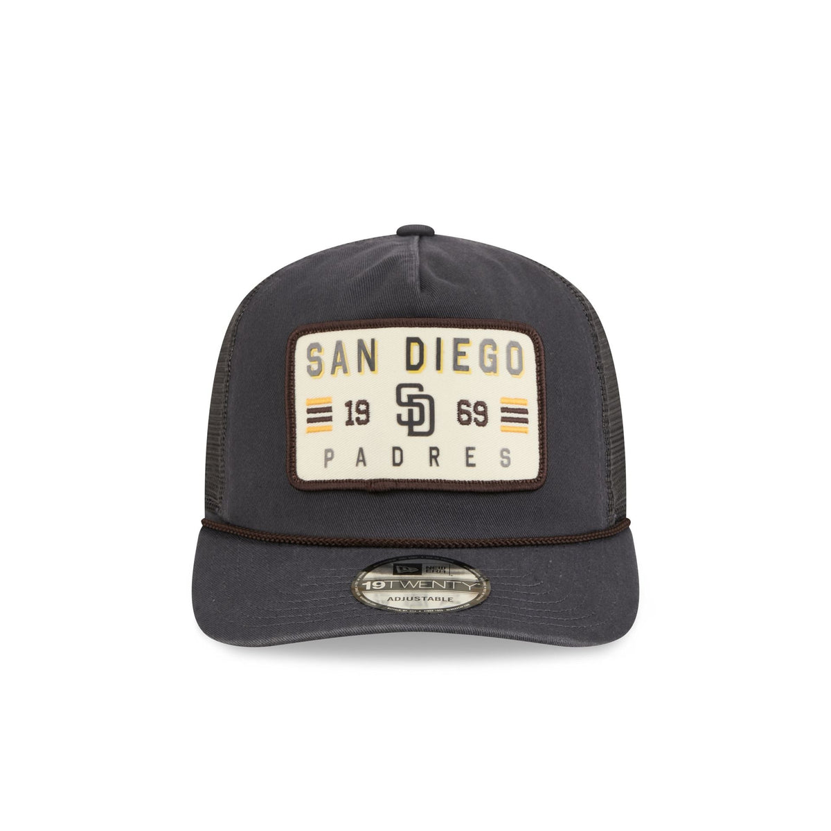 San Diego Padres Washed Graphite 19TWENTY Trucker Hat