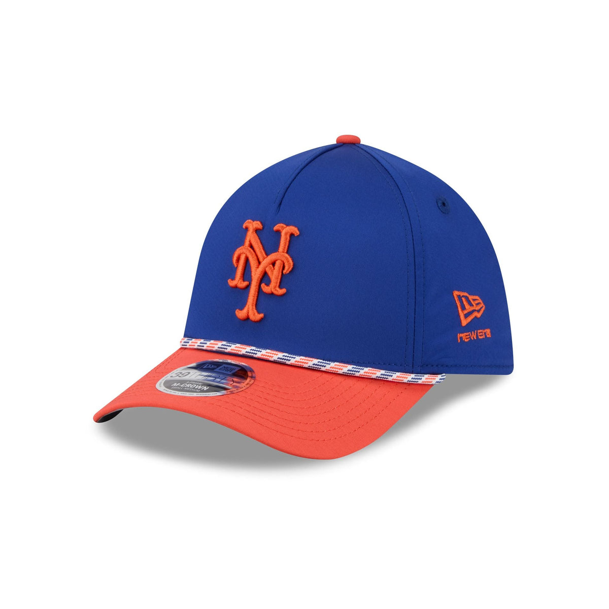 New York Mets Rope 39THIRTY M-Crown A-Frame Stretch Fit Hat